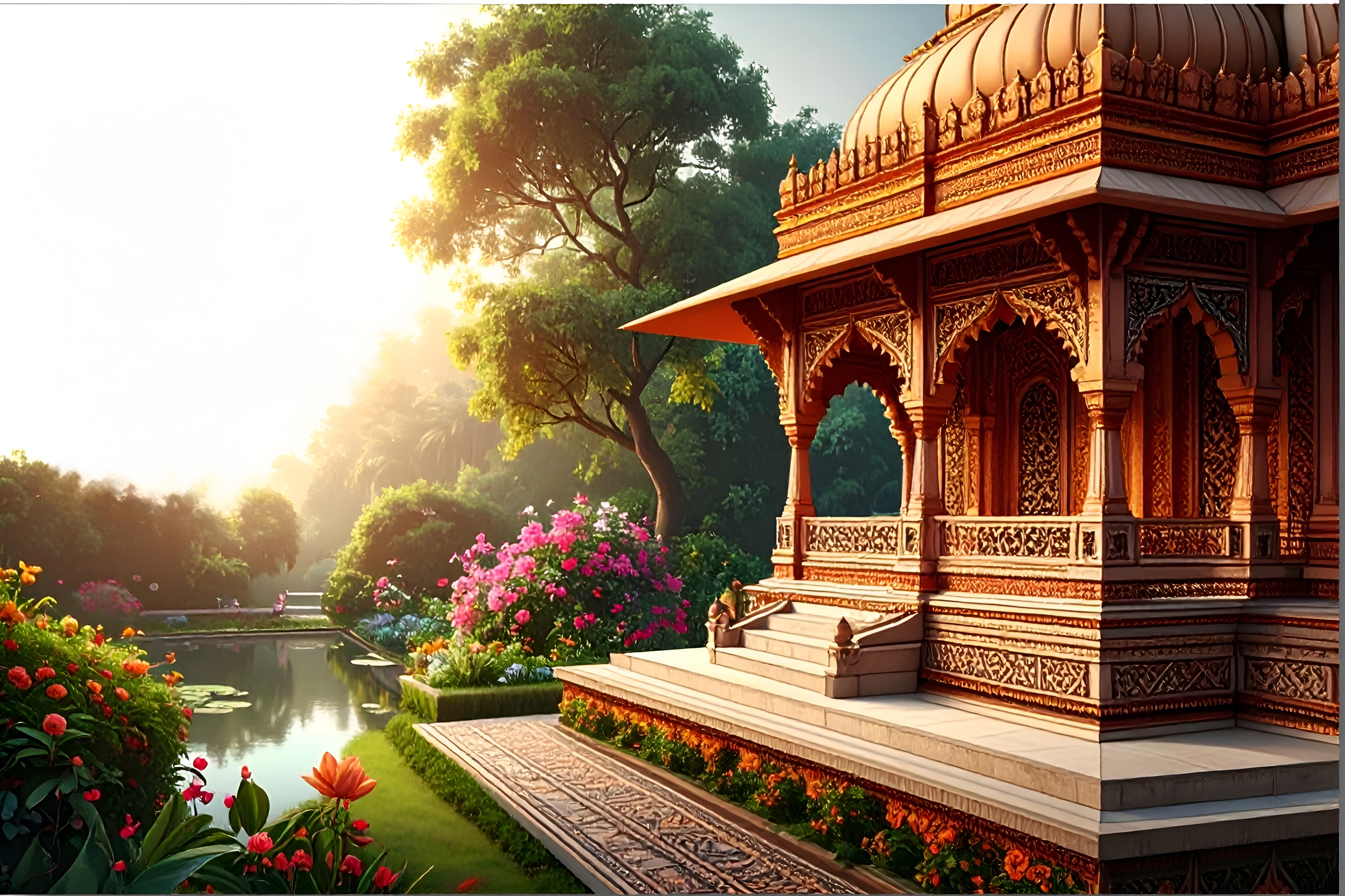 Beautiful Temple Garden